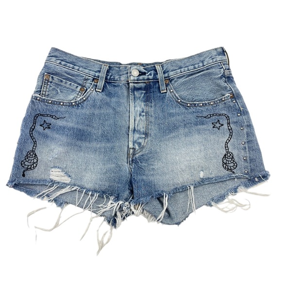 Levi’s Premium 501 Limited Edition Shorts 30 Blue - Picture 9 of 15